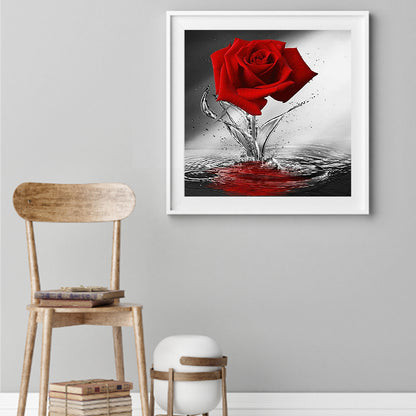 Red Rose - Full Square Drill Diamond Painting 40*40CM