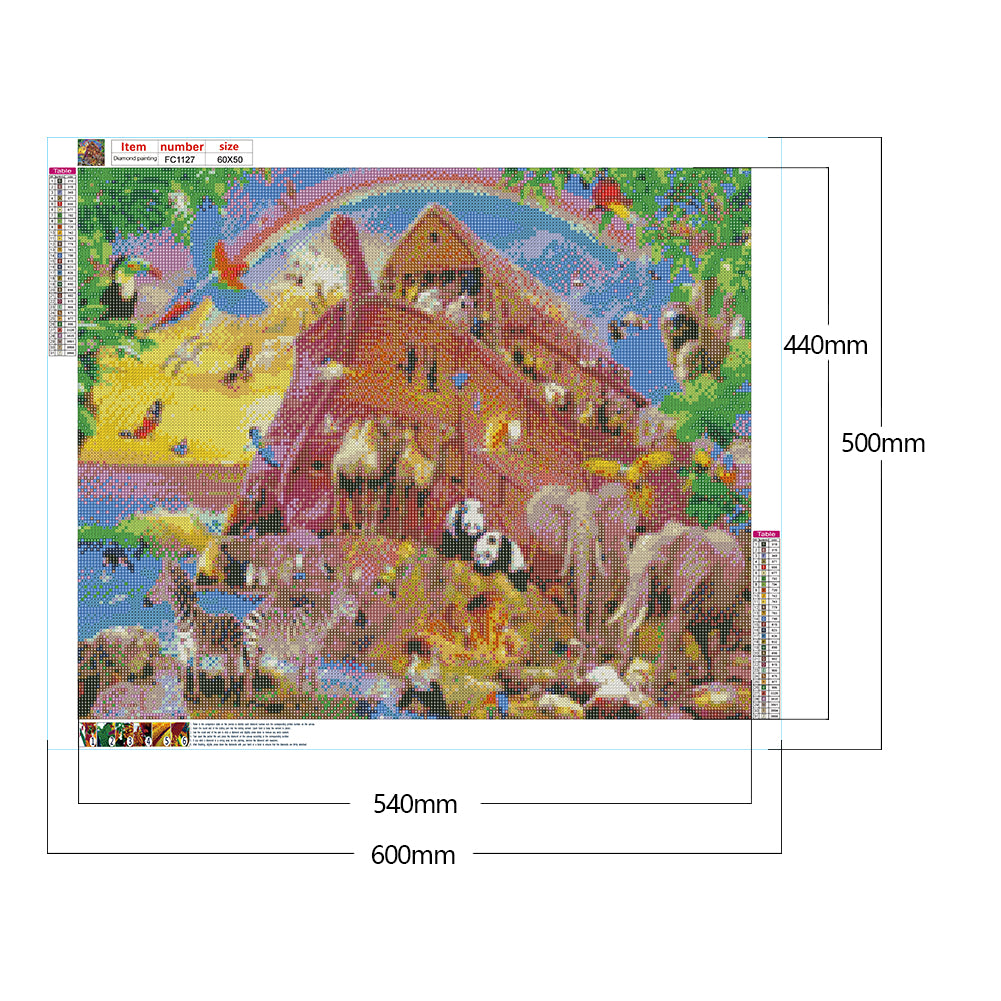 Animals On Small Island - Full Square Drill Diamond Painting 60*50CM