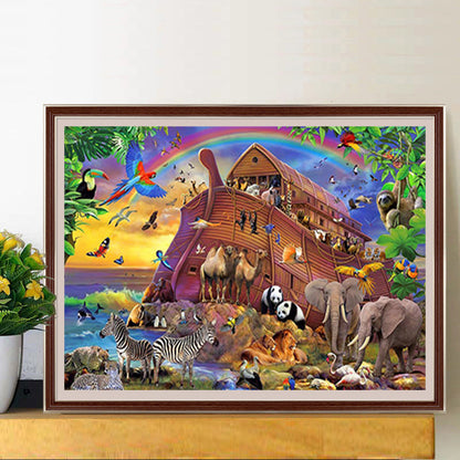 Animals On Small Island - Full Square Drill Diamond Painting 60*50CM