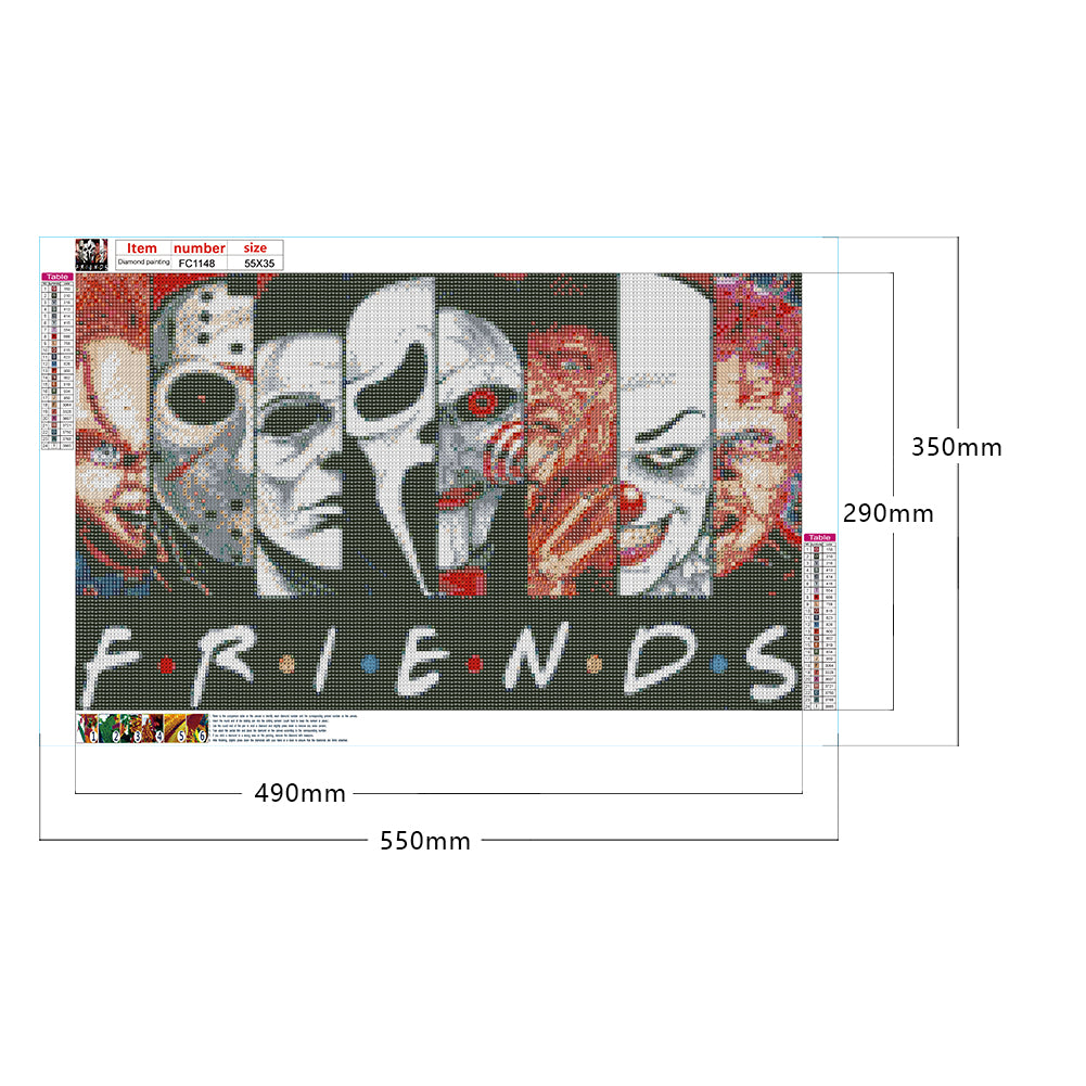 Horror Movie - Full Square Drill Diamond Painting 55*35CM