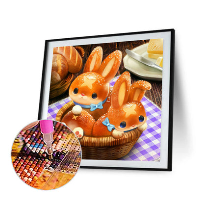 Bread Rabbit - Full Square Drill Diamond Painting 40*40CM