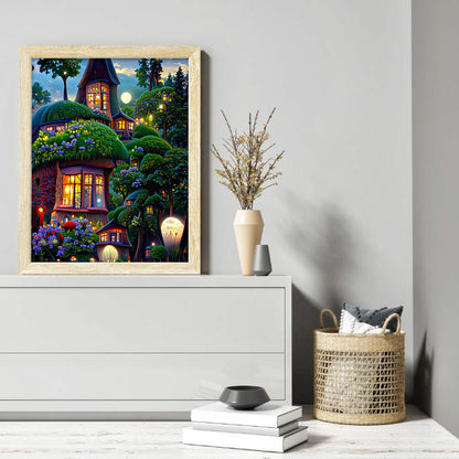 Dream Flower Manor - Full Round Drill Diamond Painting 30*40CM