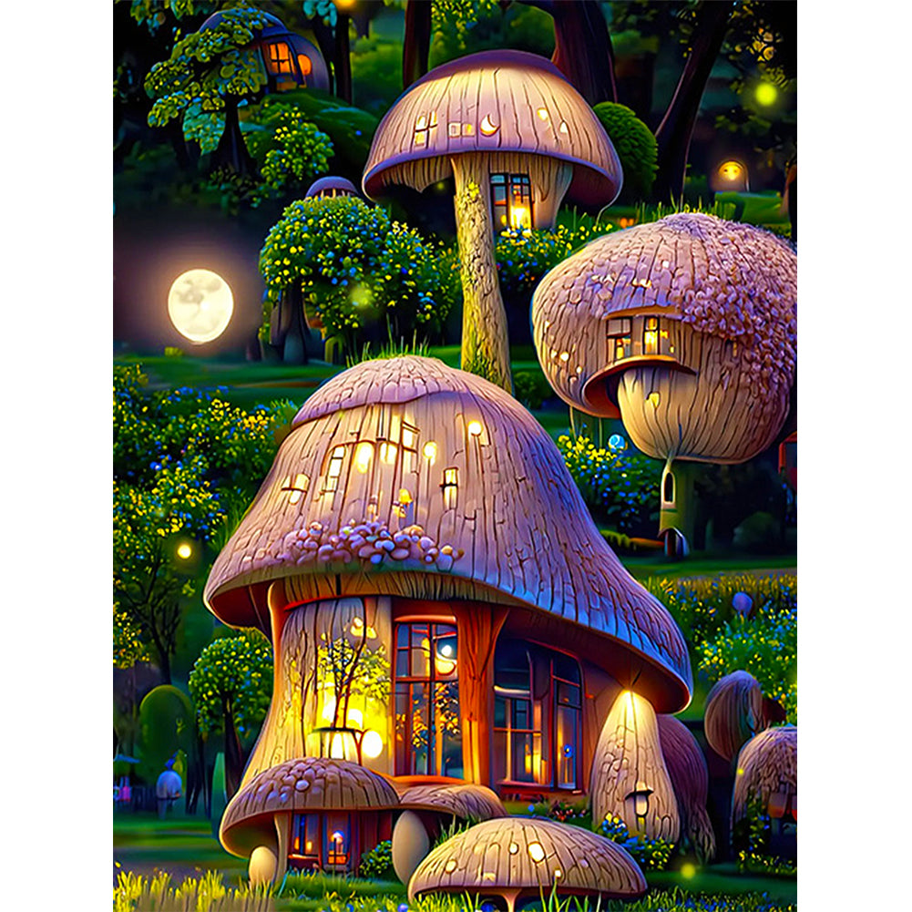 Dream Flower Manor - Full Round Drill Diamond Painting 30*40CM