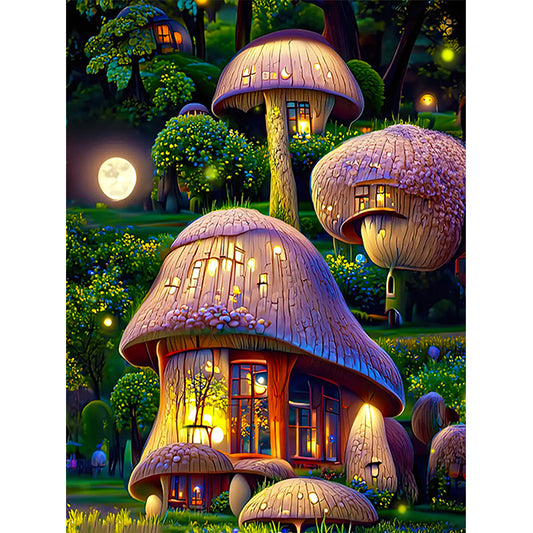 Dream Flower Manor - Full Round Drill Diamond Painting 30*40CM