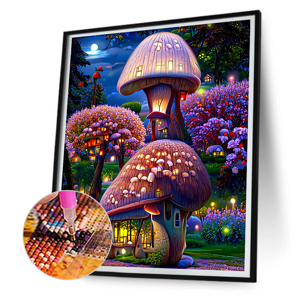 Dream Flower Manor - Full Round Drill Diamond Painting 30*40CM