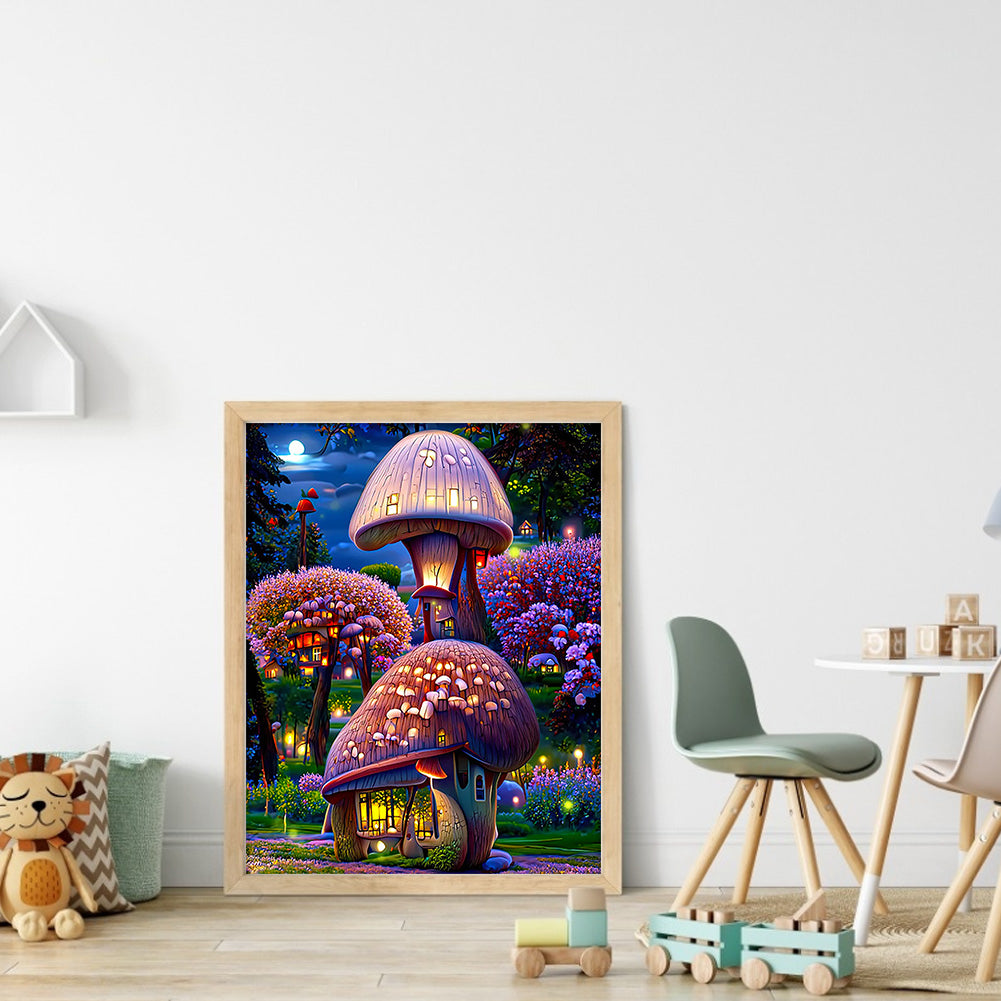 Dream Flower Manor - Full Round Drill Diamond Painting 30*40CM