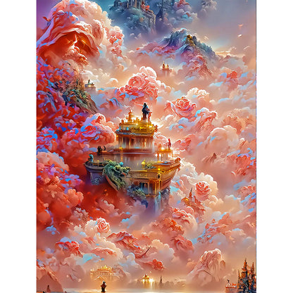 Dream Flower Manor - Full Round Drill Diamond Painting 30*40CM