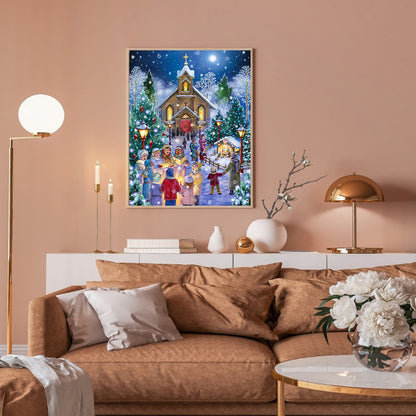 Carols Before The Church Of The Nativity - Full Round Drill Diamond Painting 30*40CM