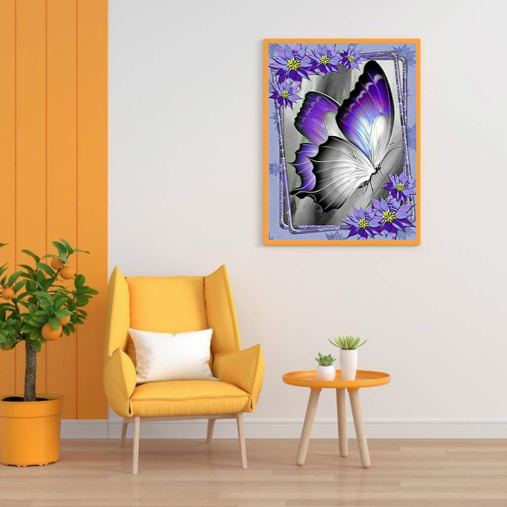 Butterfly - Full Round Drill Diamond Painting 40*50CM