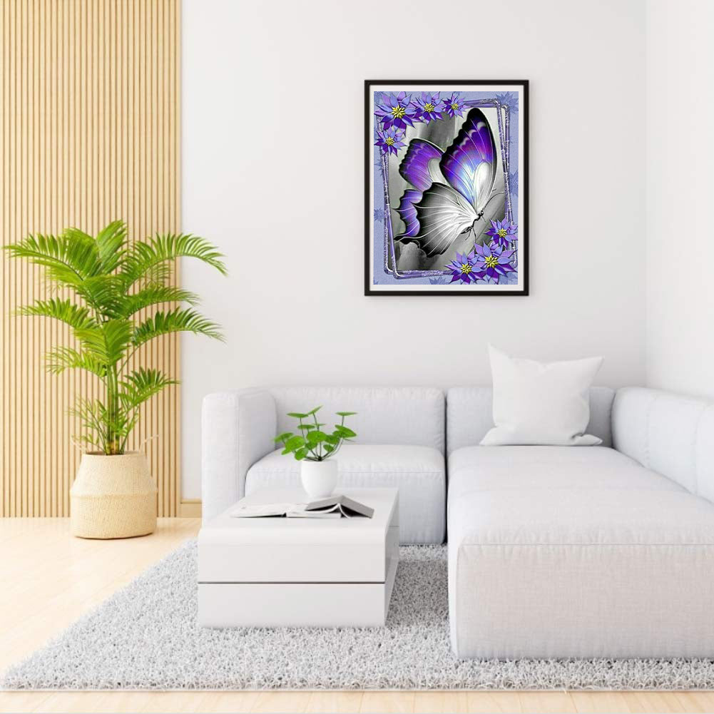 Butterfly - Full Round Drill Diamond Painting 40*50CM