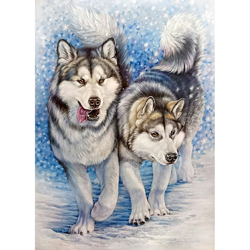 Wolf - Full Round Drill Diamond Painting 40*50CM