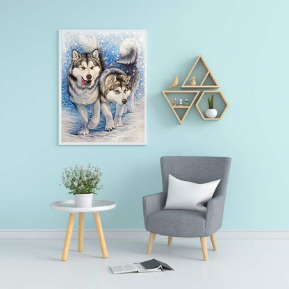 Wolf - Full Round Drill Diamond Painting 40*50CM