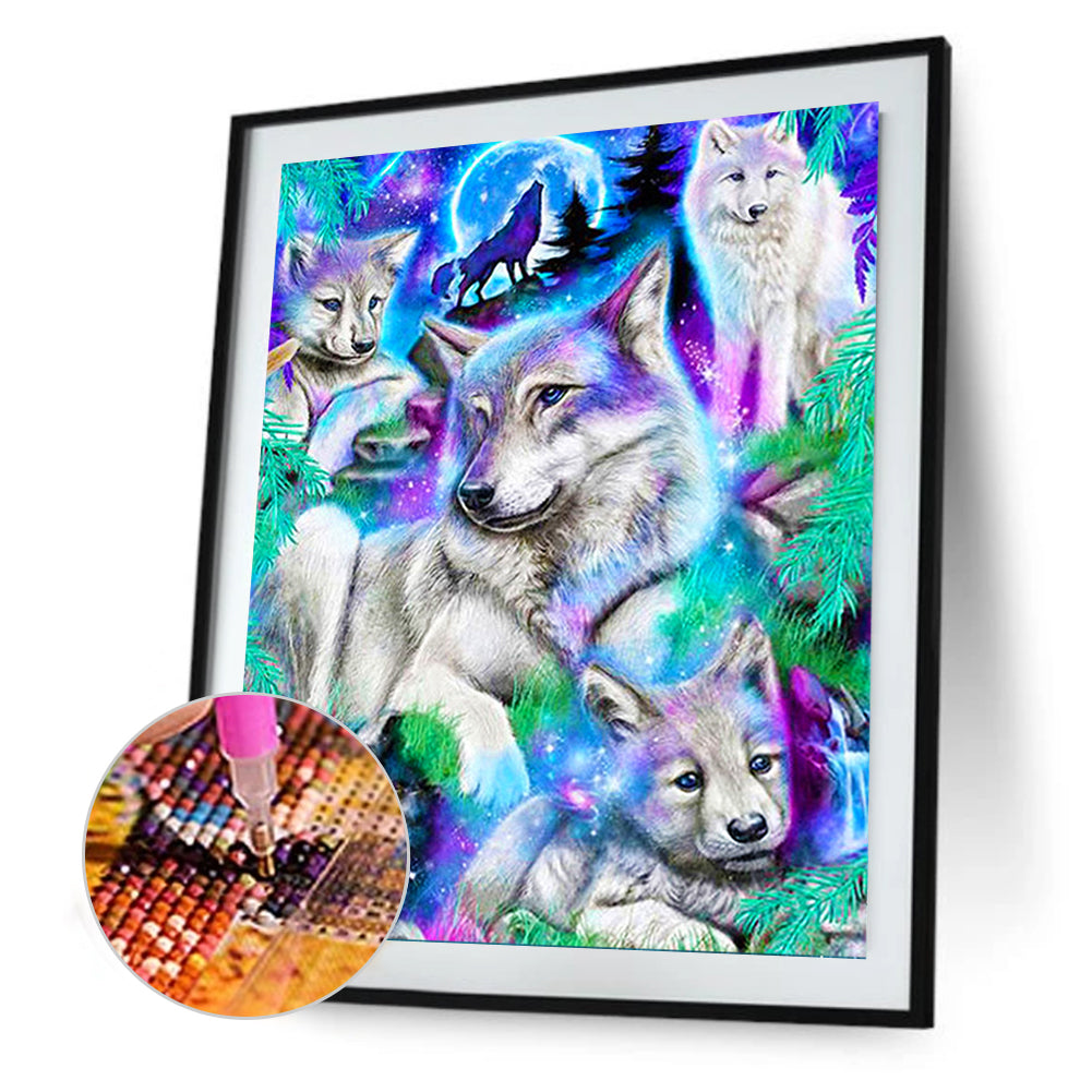 Parent-Child Animals - Full Round Drill Diamond Painting 30*40CM