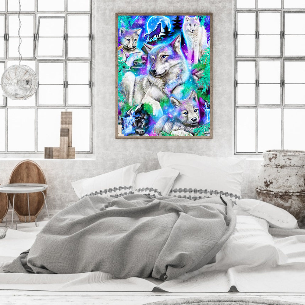 Parent-Child Animals - Full Round Drill Diamond Painting 30*40CM
