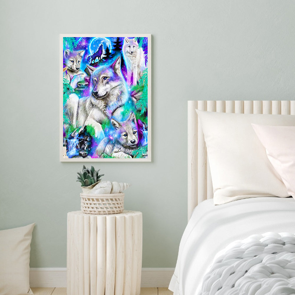 Parent-Child Animals - Full Round Drill Diamond Painting 30*40CM