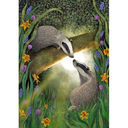 Garden Raccoon - Full Round Drill Diamond Painting 30*40CM