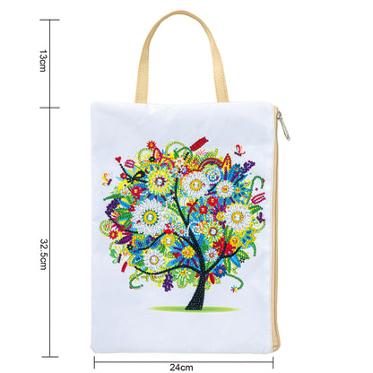 DIY Flax Diamond Painting Storage Bag Fashion Tote Christmas Gift for Kids Adult