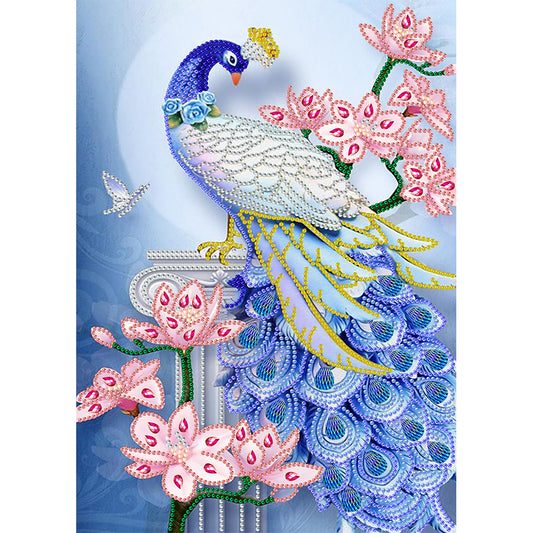 Peacock - Special Shaped Drill Diamond Painting 30*40CM