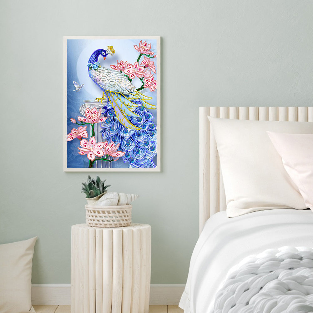 Peacock - Special Shaped Drill Diamond Painting 30*40CM