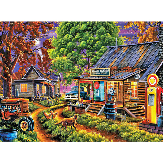 Village Life - Full Square Drill Diamond Painting 40*30CM