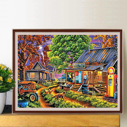 Village Life - Full Square Drill Diamond Painting 40*30CM