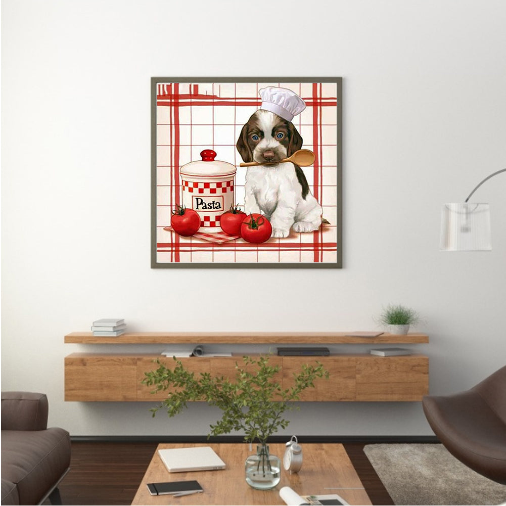 Cooking Puppy - Full Square Drill Diamond Painting 30*30CM