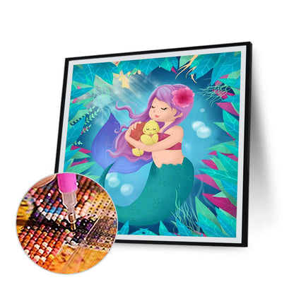 Little Mermaid - Full Round Drill Diamond Painting 40*40CM