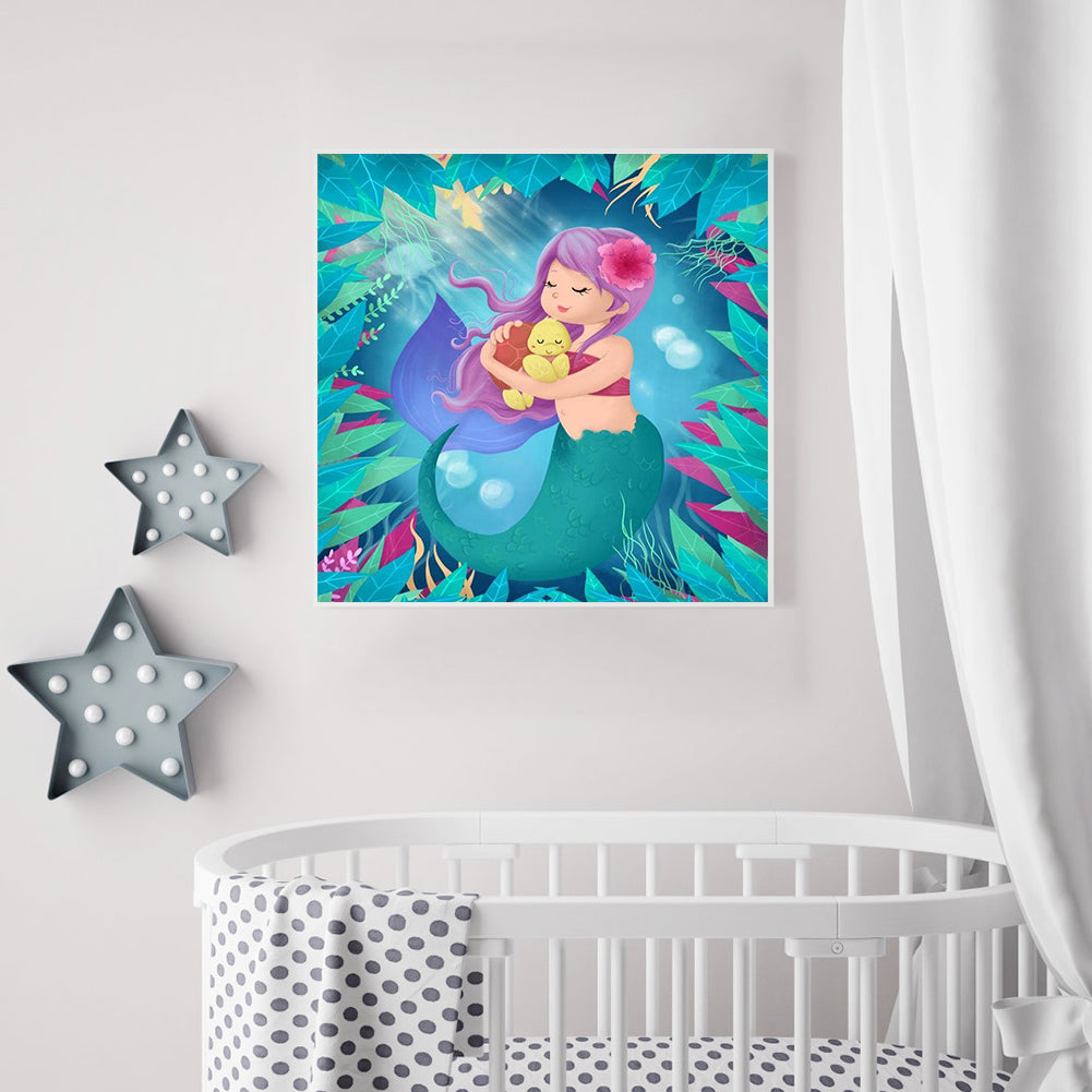 Little Mermaid - Full Round Drill Diamond Painting 40*40CM