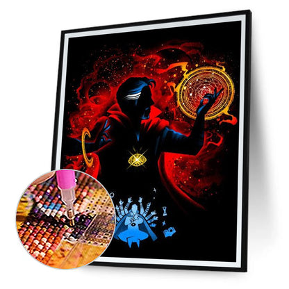 Doctor Strange Silhouette - Full Round Drill Diamond Painting 30*40CM