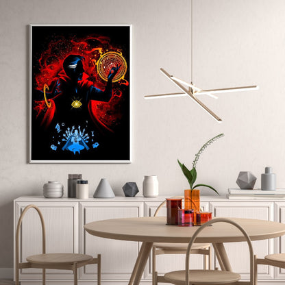 Doctor Strange Silhouette - Full Round Drill Diamond Painting 30*40CM