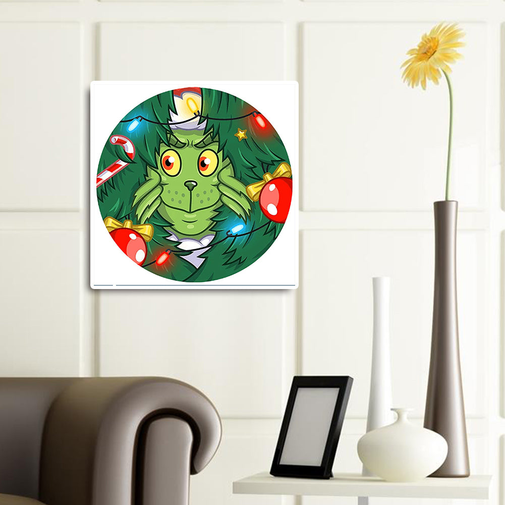 Grinch Green Monster Ring - Full Round Drill Diamond Painting 30*30CM