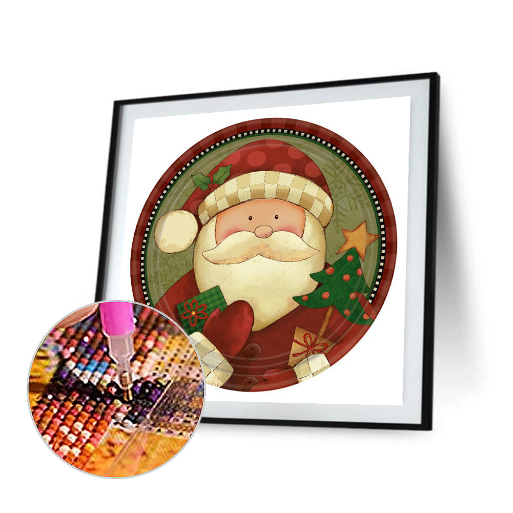 Santa Ring - Full Round Drill Diamond Painting 30*30CM