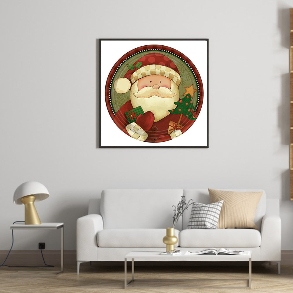 Santa Ring - Full Round Drill Diamond Painting 30*30CM