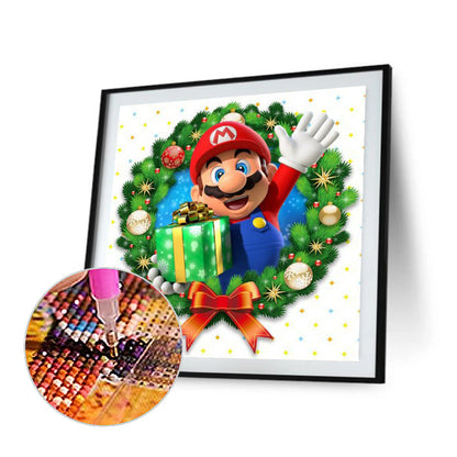 Mario Circle - Full Round Drill Diamond Painting 30*30CM