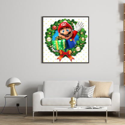 Mario Circle - Full Round Drill Diamond Painting 30*30CM