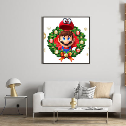 Mario Circle - Full Round Drill Diamond Painting 30*30CM