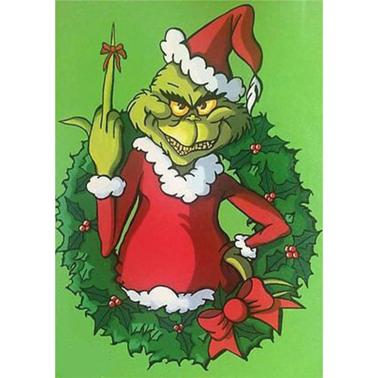 Grinch - Full Round Drill Diamond Painting 30*40CM