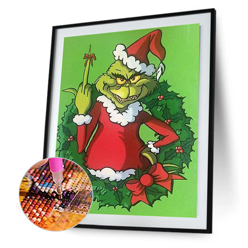 Grinch - Full Round Drill Diamond Painting 30*40CM