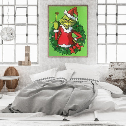 Grinch - Full Round Drill Diamond Painting 30*40CM