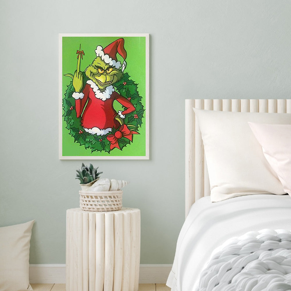 Grinch - Full Round Drill Diamond Painting 30*40CM