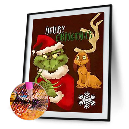 Grinch - Full Round Drill Diamond Painting 30*40CM