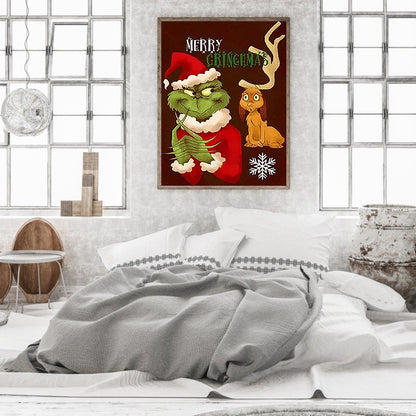 Grinch - Full Round Drill Diamond Painting 30*40CM