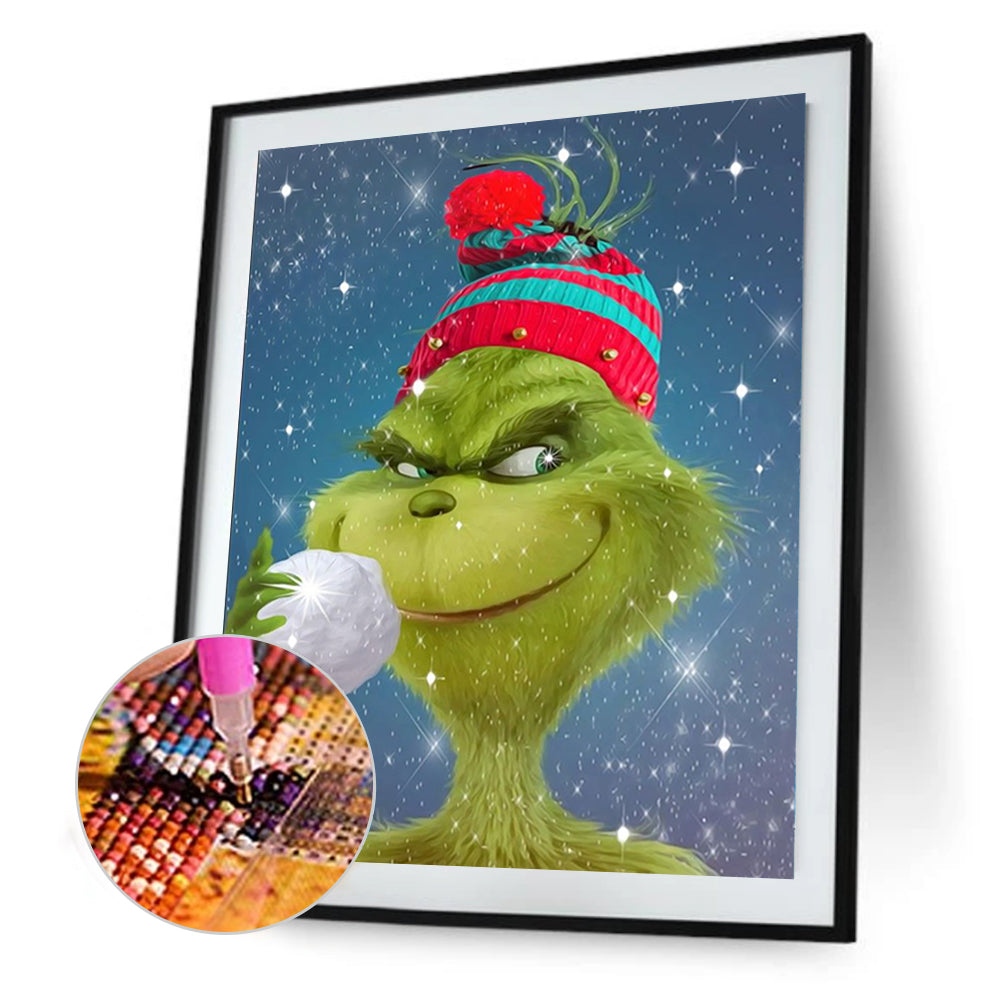 Grinch - Full Round Drill Diamond Painting 30*40CM