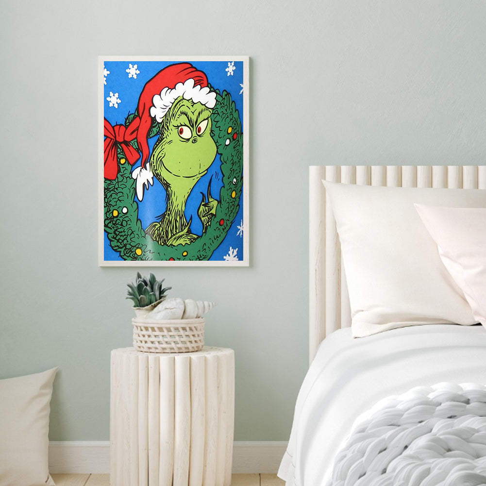 Grinch - Full Round Drill Diamond Painting 30*40CM