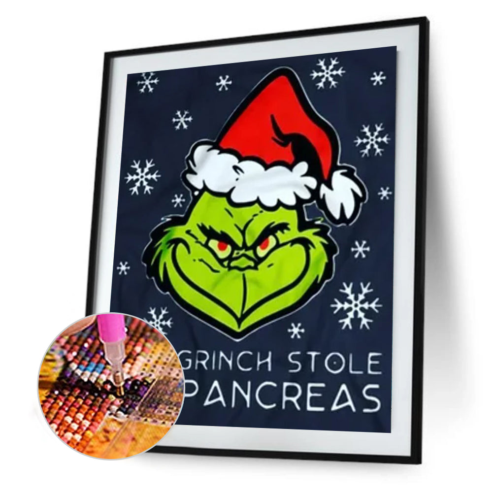 Grinch - Full Round Drill Diamond Painting 30*40CM