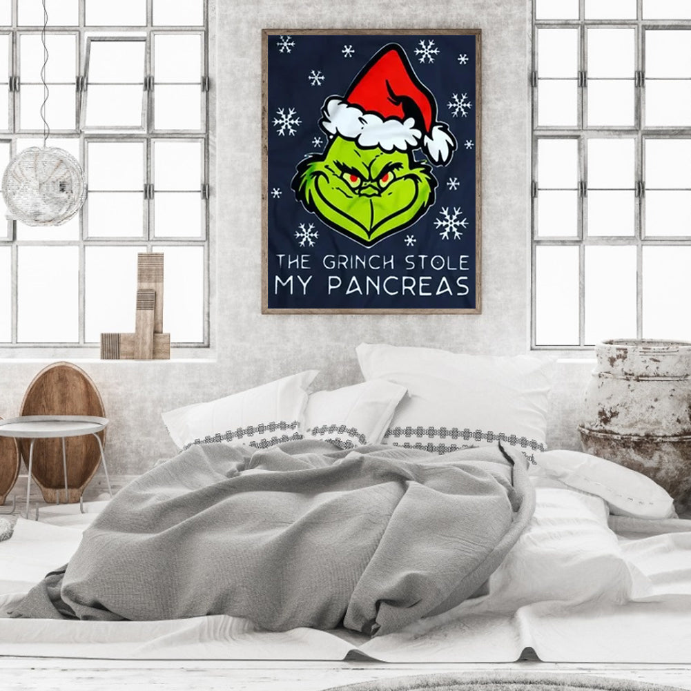 Grinch - Full Round Drill Diamond Painting 30*40CM