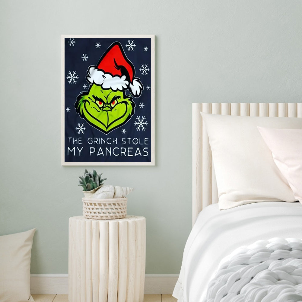 Grinch - Full Round Drill Diamond Painting 30*40CM