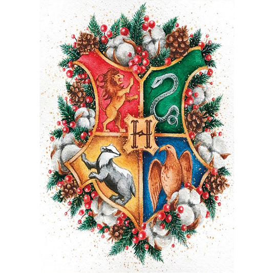 Harry Potter Badge - Full Round Drill Diamond Painting 30*40CM