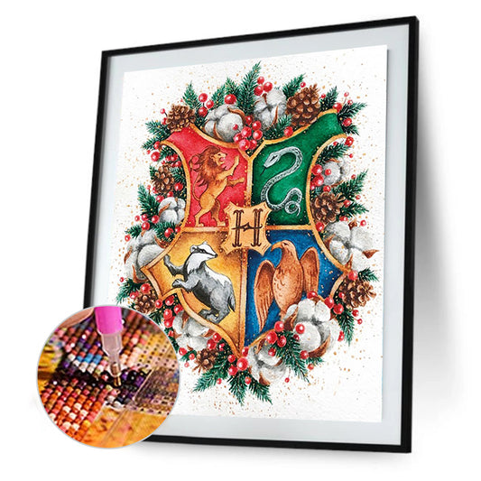 Harry Potter Badge - Full Round Drill Diamond Painting 30*40CM
