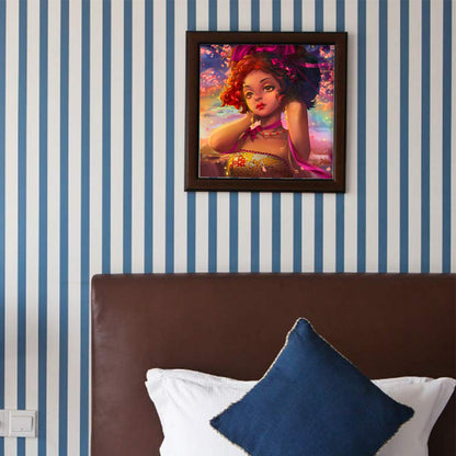 Girl - Full Round Drill Diamond Painting 40*40CM